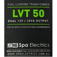 Spa Electrics LED Transformer TWIN Light 12v 50W Suits 2 x LED Lights